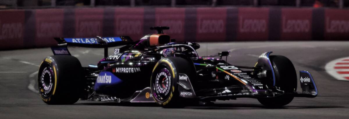 F1: Williams otimista em Las Vegas, mesmo com segunda sessão conturbada