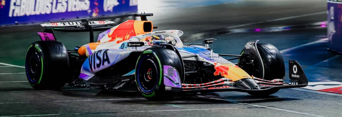 F1: Hadjar celebra melhor fim de semana do ano após P8 em Las Vegas