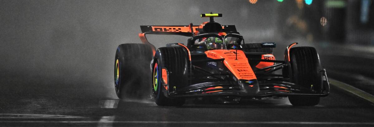 F1: McLaren tem pole de Norris e P5 de Piastri em Las Vegas