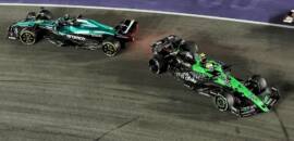 F1: Bortoleto será investigado após toque com Stroll na largada em Las Vegas