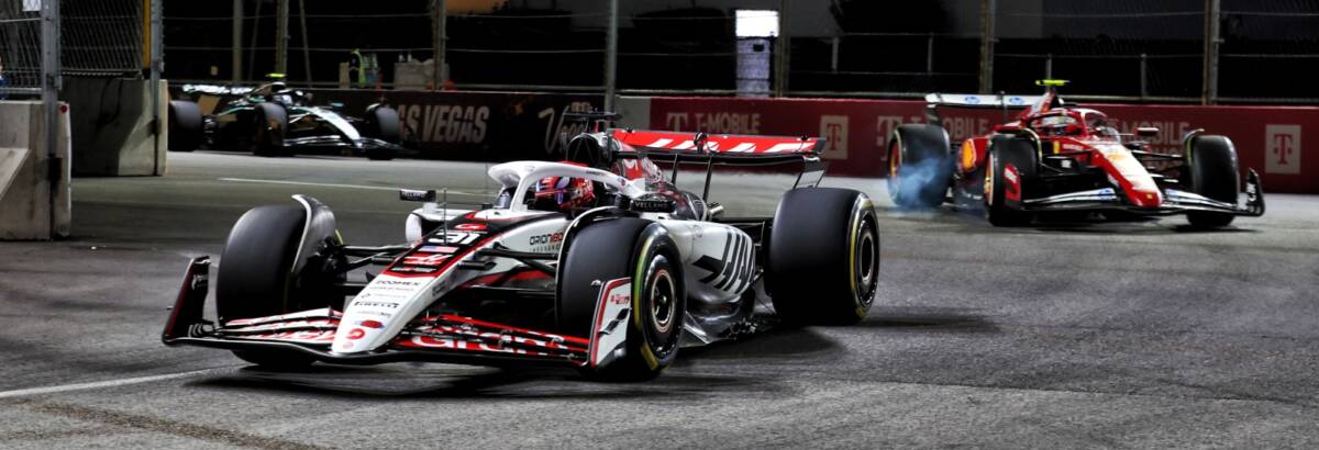 F1: Haas bate na trave em Las Vegas com Ocon em 11º e Bearman em 12º