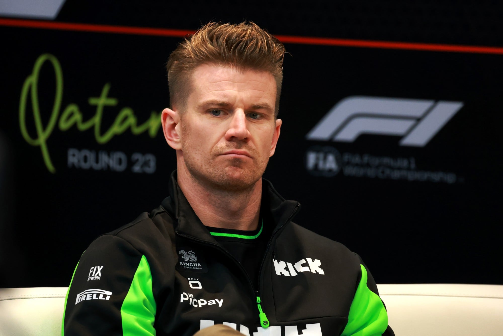 Nico Hulkenberg (GER) Sauber in the FIA Press Conference.