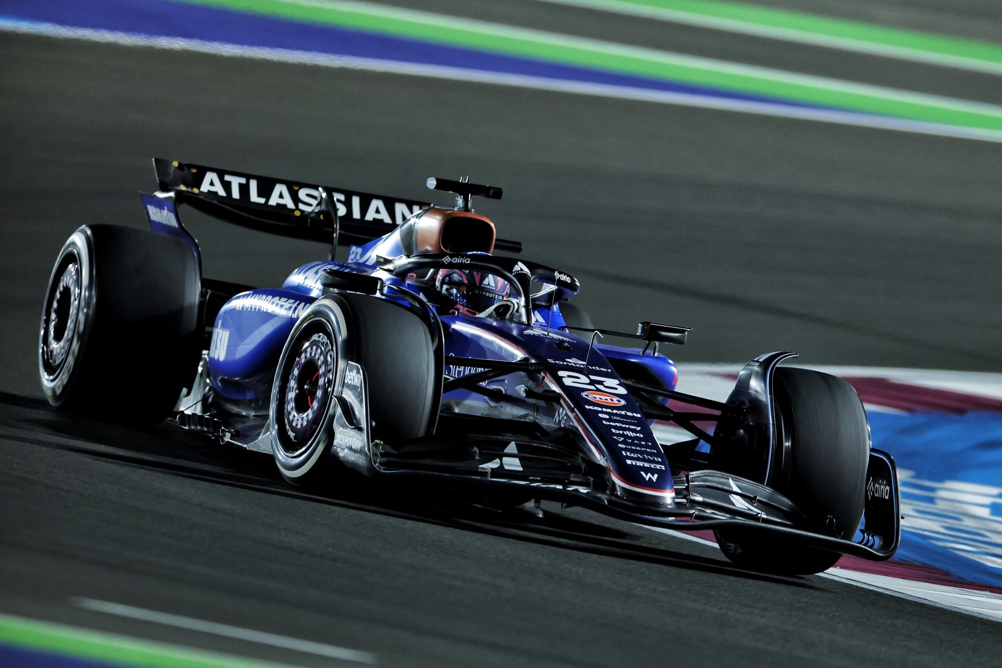 Alexander Albon (THA) Atlassian Williams Racing FW47.