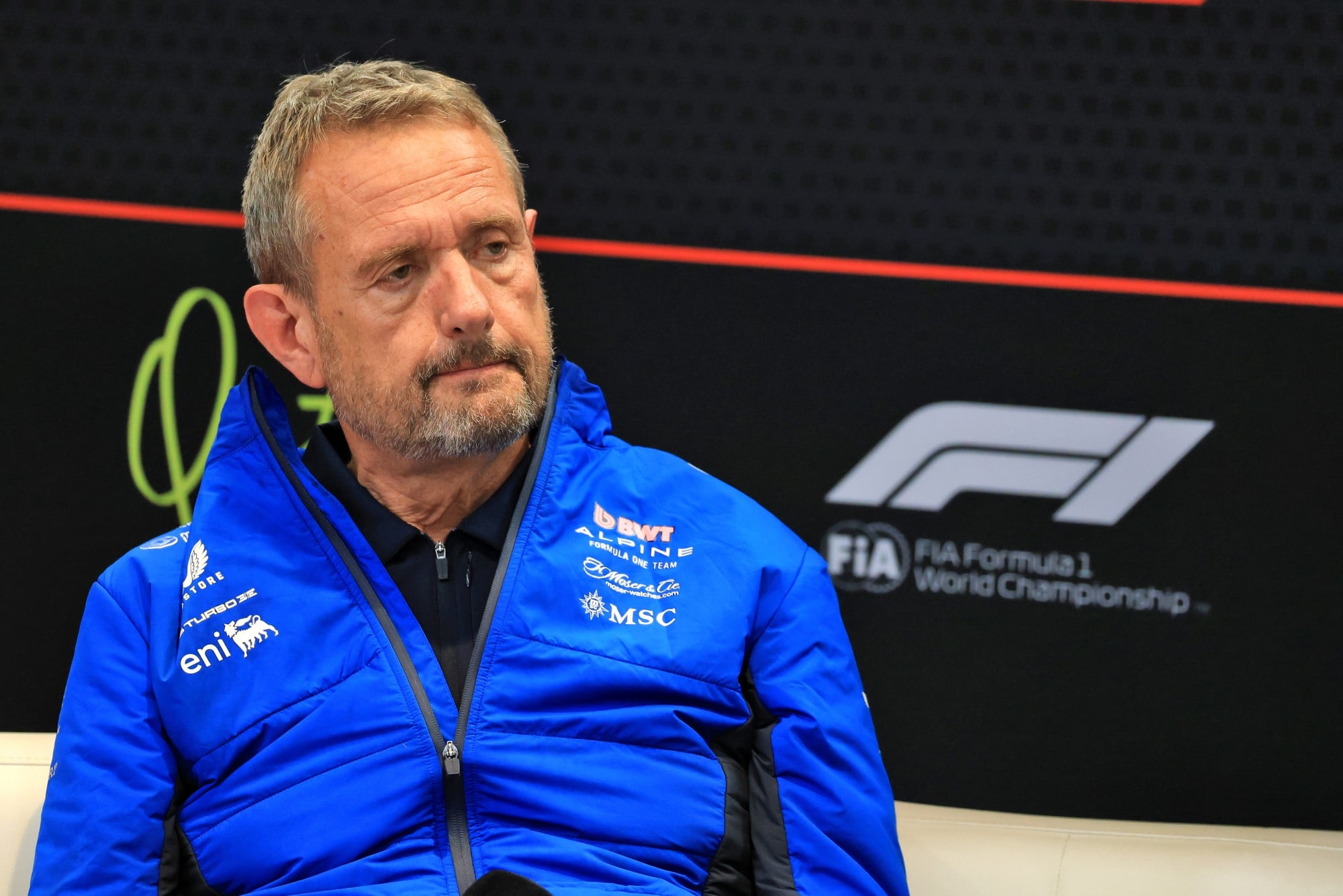Steve Nielsen (GBR) Alpine F1 Team Managing Director in the FIA Press Conference.
