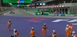 F1: Ex-diretor de prova critica cena “inaceitável” de fiscais na pista com carros em Las Vegas