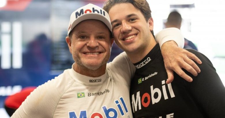 Rubens e Dudu Barrichello correm juntos na final da NASCAR Brasil Series