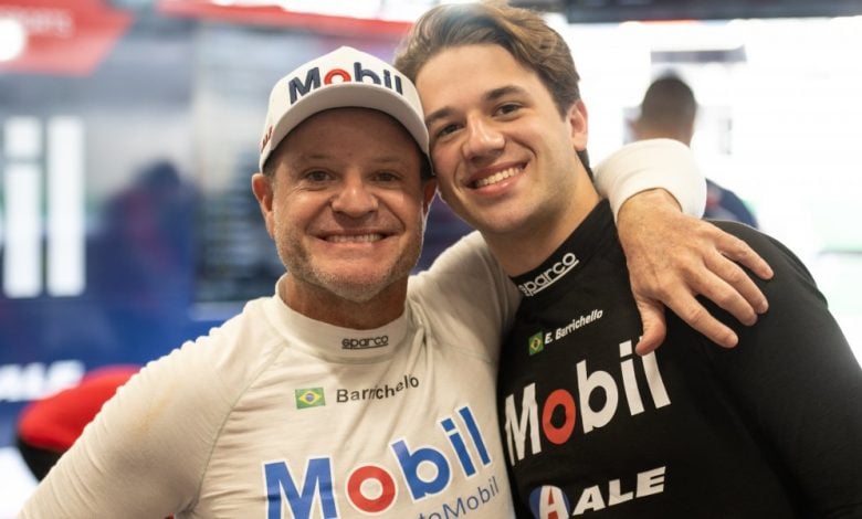 Rubens e Dudu Barrichello correm juntos na final da NASCAR Brasil Series