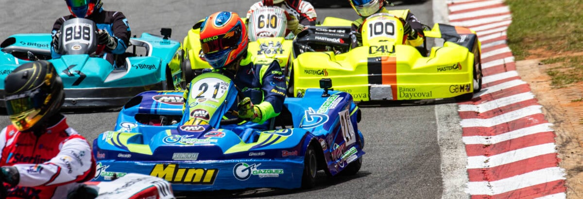 500 Milhas SCHADEK de Kart Granja Viana chega em metade da prova com kart 21 da MV Racing na liderança