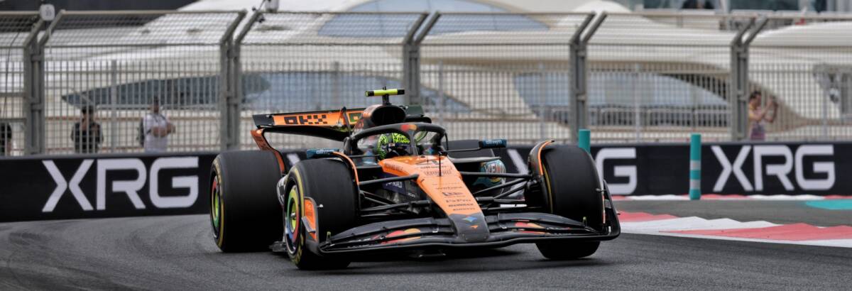 F1: Norris lidera TL1 marcado por nove rookies em Abu Dhabi
