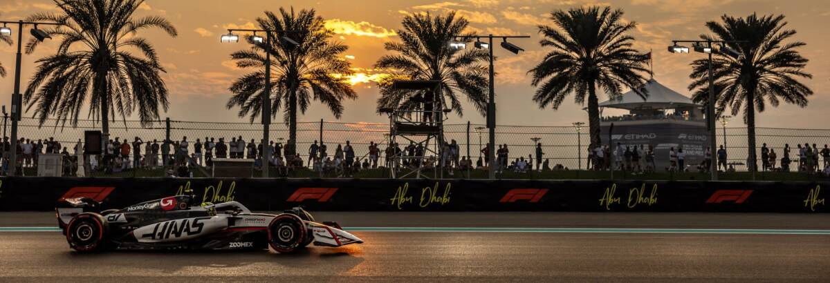 F1: Haas tem dia misto em Abu Dhabi com bons tempos e dificuldades para Ocon