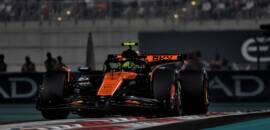 F1: Norris admite frustração por ficar atrás de Verstappen na sessão de classificação