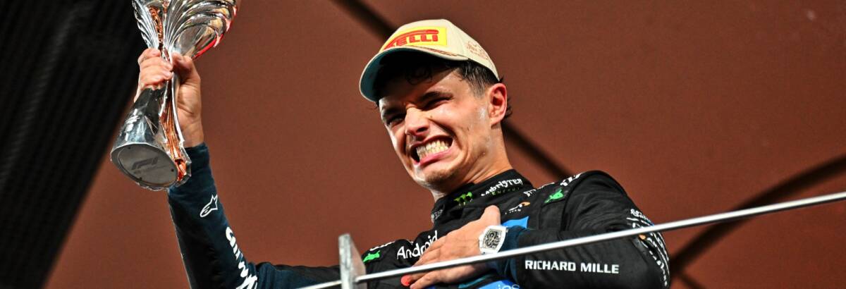 F1 hoje: Norris emociona o mundo, Band se despede após título