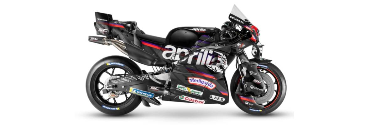 MotoGP: Aprilia revela nova pintura e projeta evolução para 2026