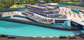 F1: GP de Miami terá camarote em formato de iate no lugar da marina fake
