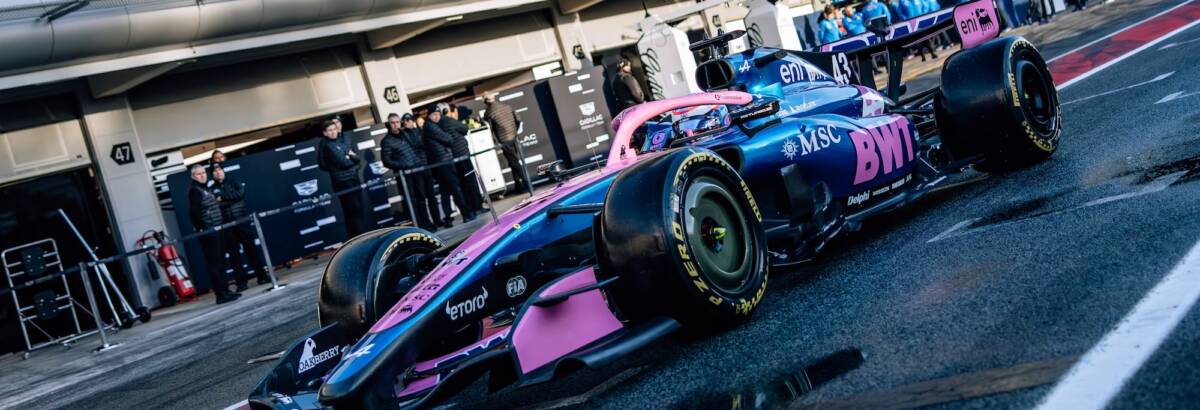 F1: Alpine confiante após primeiro dia de testes com o novo carro