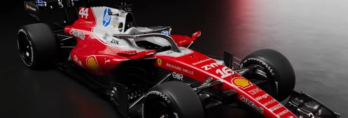F1: Ferrari apresenta pintura do SF-26 para temporada 2026