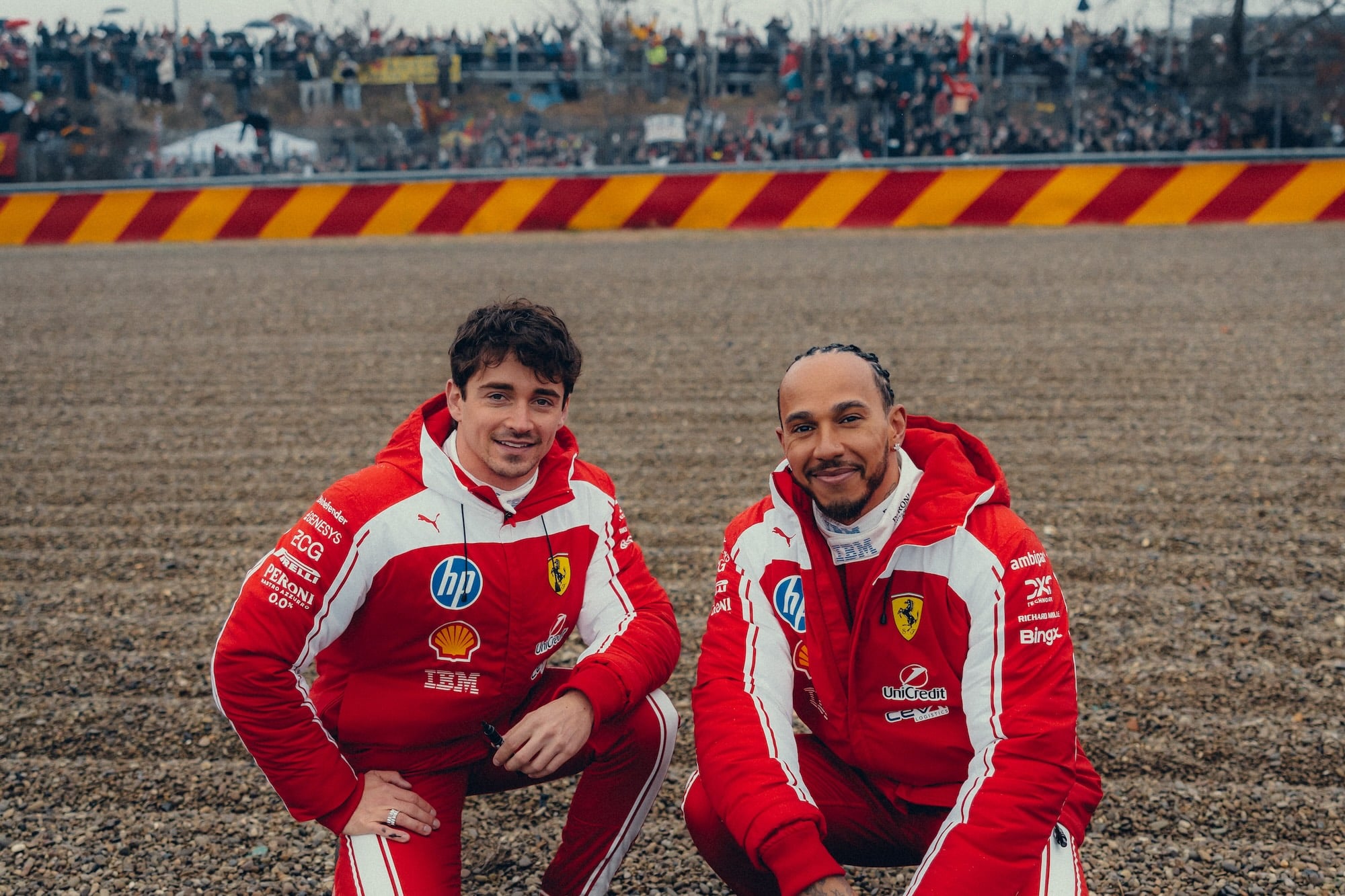 Charles Leclerc e Lewis Hamilton (Ferrari) - Shakedown F1 2026