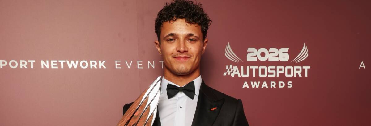 F1: Norris recebe prêmio da Autosport e McLaren domina festa