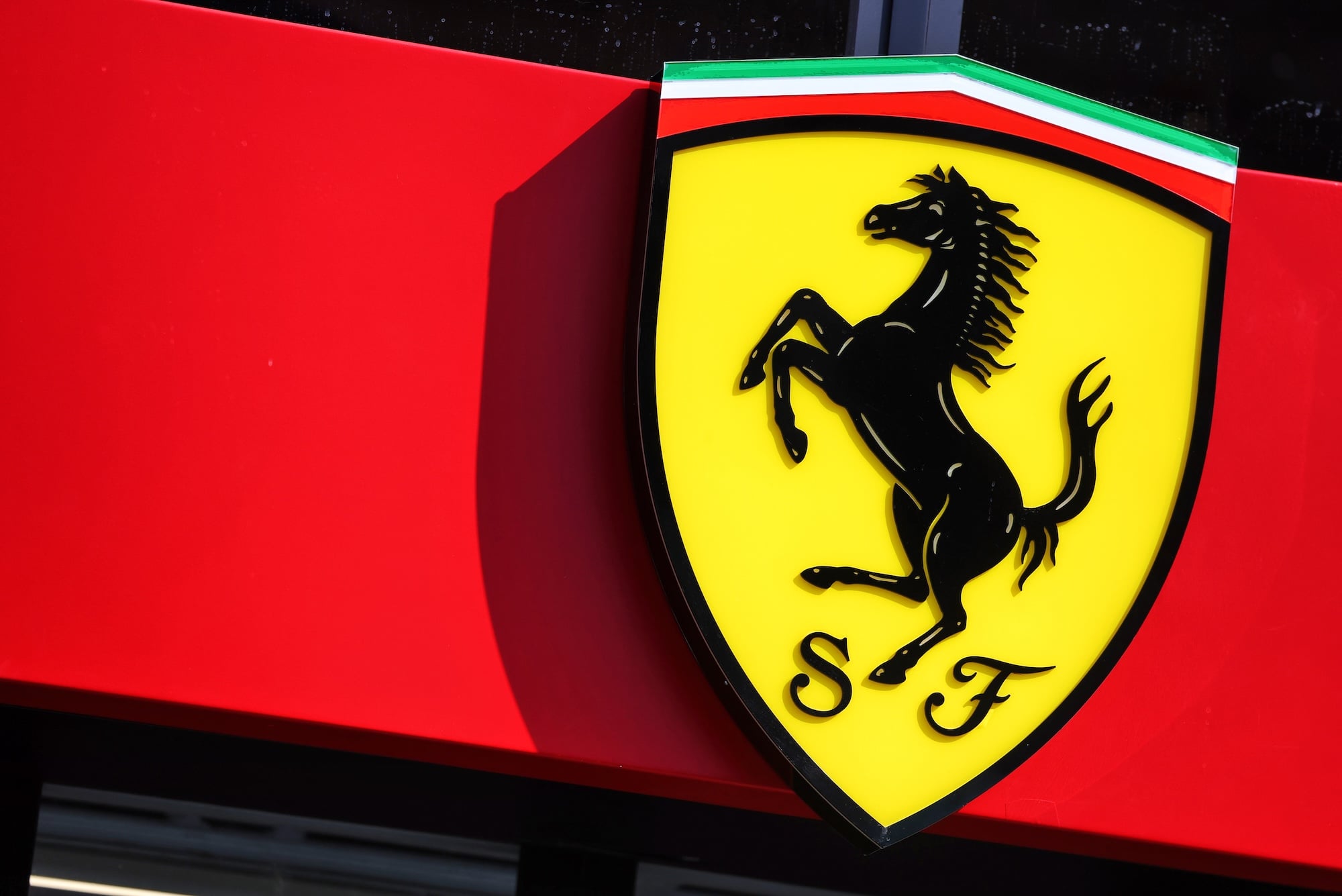Ferrari logo.