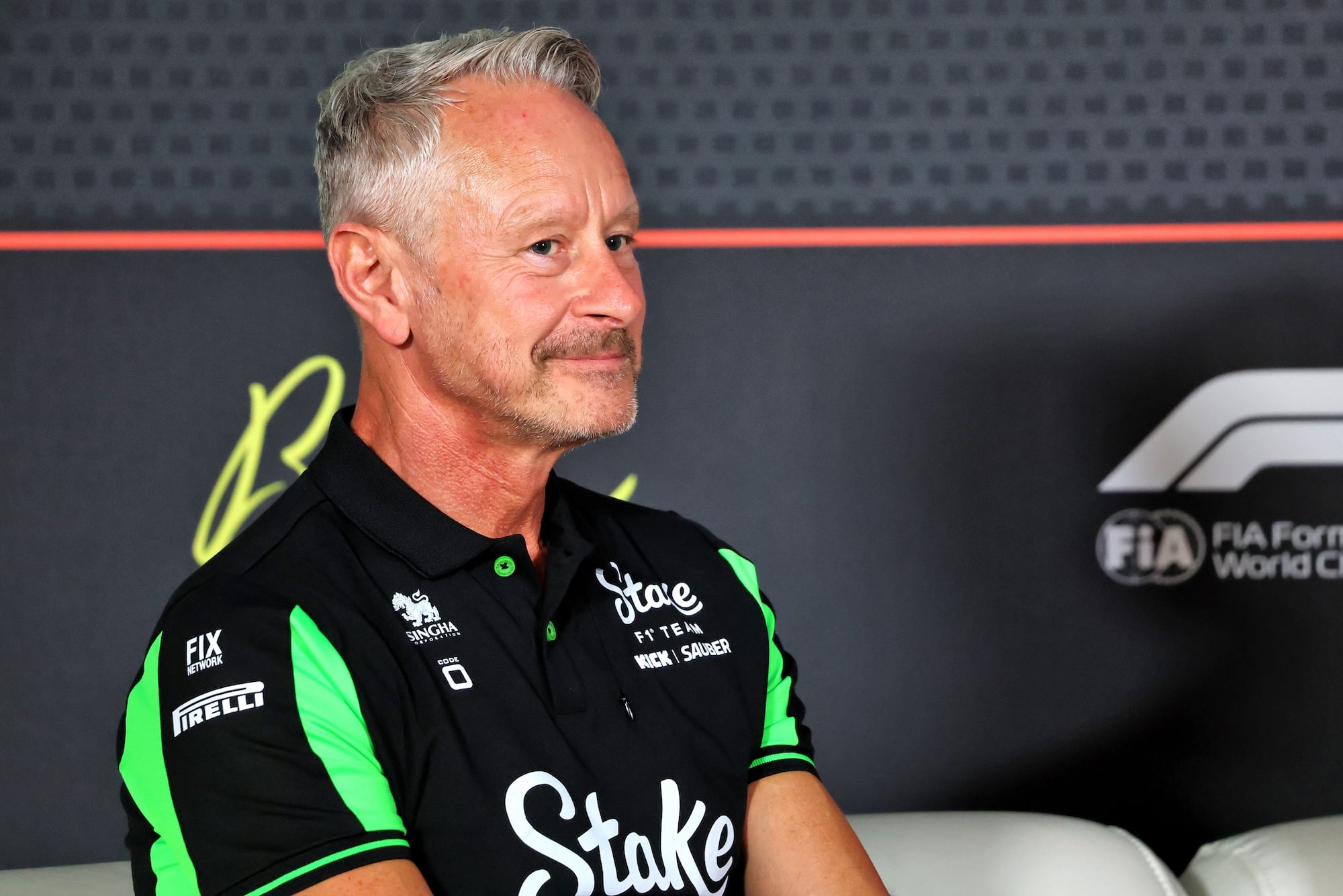 Jonathan Wheatley (GBR) Sauber Team Principal in the FIA Press Conference.