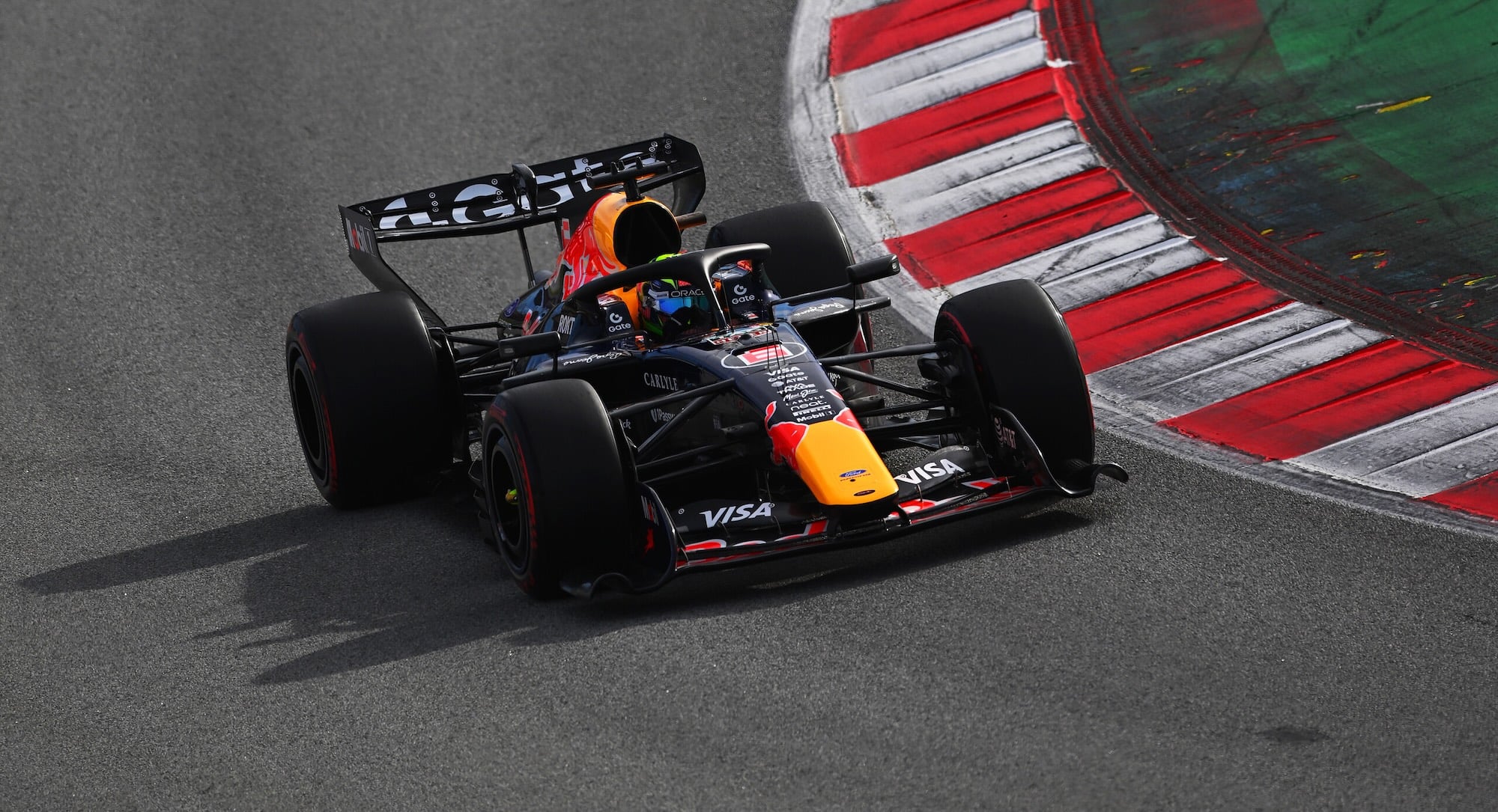 Isack Hadjar of France driving the (6) Oracle Red Bull Racing RB22 on track during day one of F1 Shakedown at Circuit de Catalunya on January 26, 2026 in Montmelo, Spain.