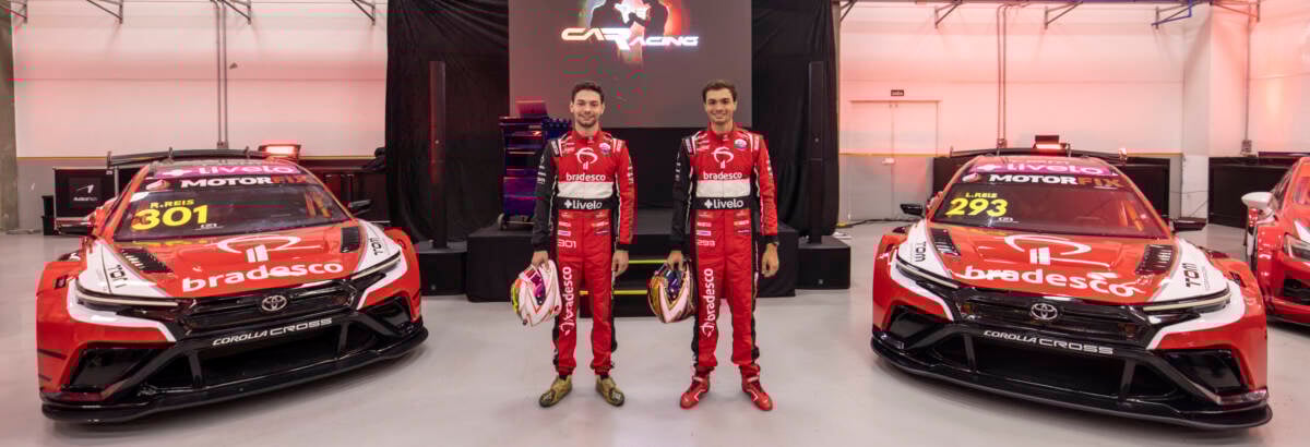 CAR Racing apresenta carros de Rafael e Léo Reis para temporada 2026 da Stock Car