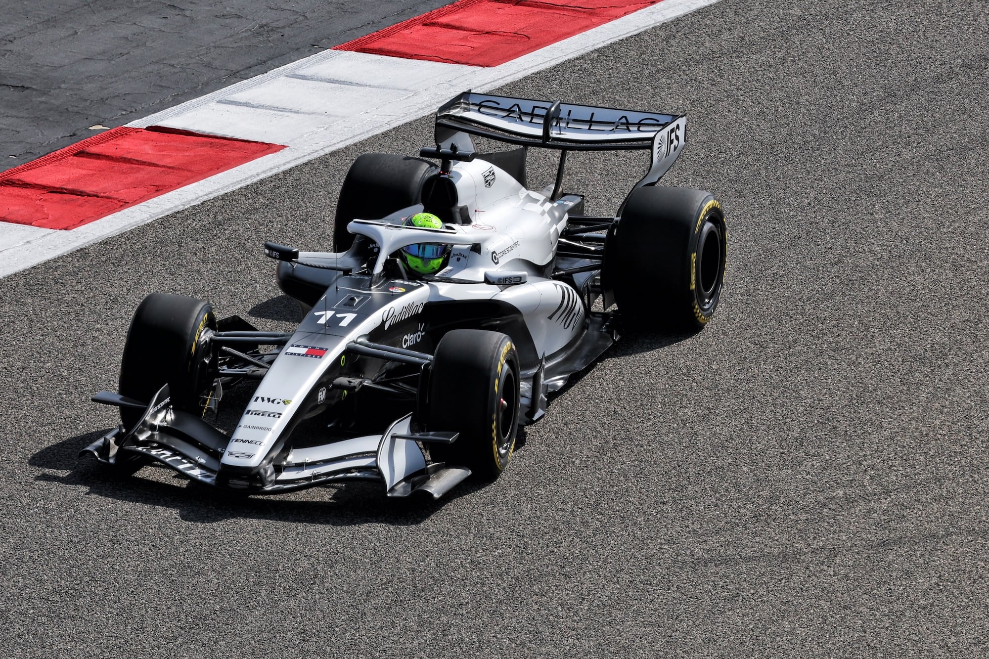 Cadillac Sergio Perez (MEX) Cadillac Formula 1 Team Car. 09.02.2026. Formula 1, Cadillac Formula 1 Team Filming Day, Sakhir, Bahrain, Monday.