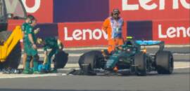 F1: Aston Martin provoca interrupção na parte da tarde no Bahrein