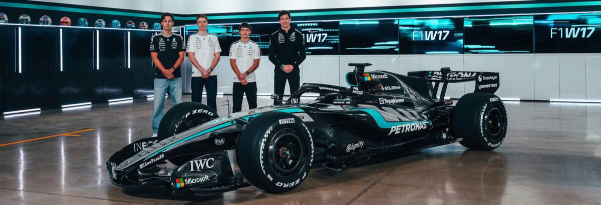 F1: Mercedes abre oficialmente a era 2026 com o W17