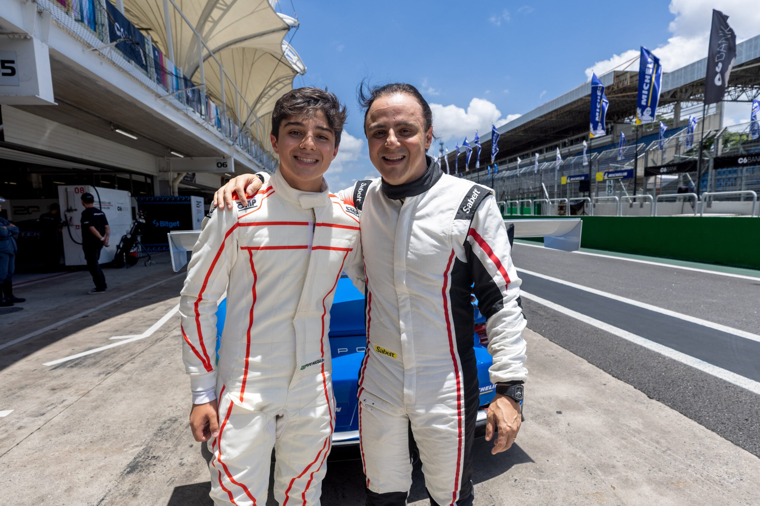 Felipe Massa exalta estreia do filho Pipo na Porsche: “Não tem como fazer final de semana melhor”