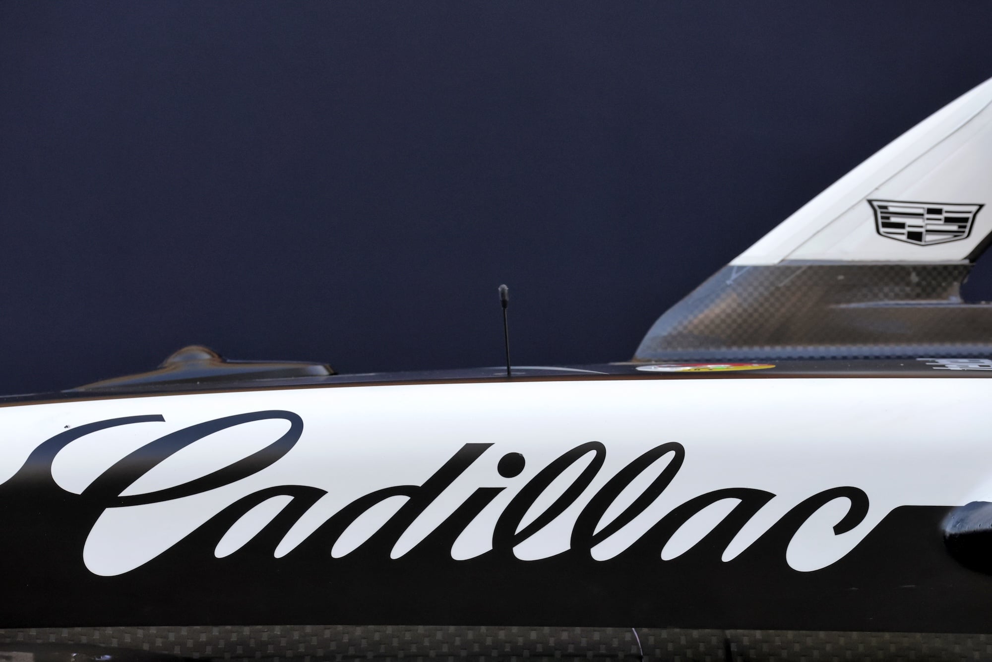 Cadillac Formula 1 Team Car detail.