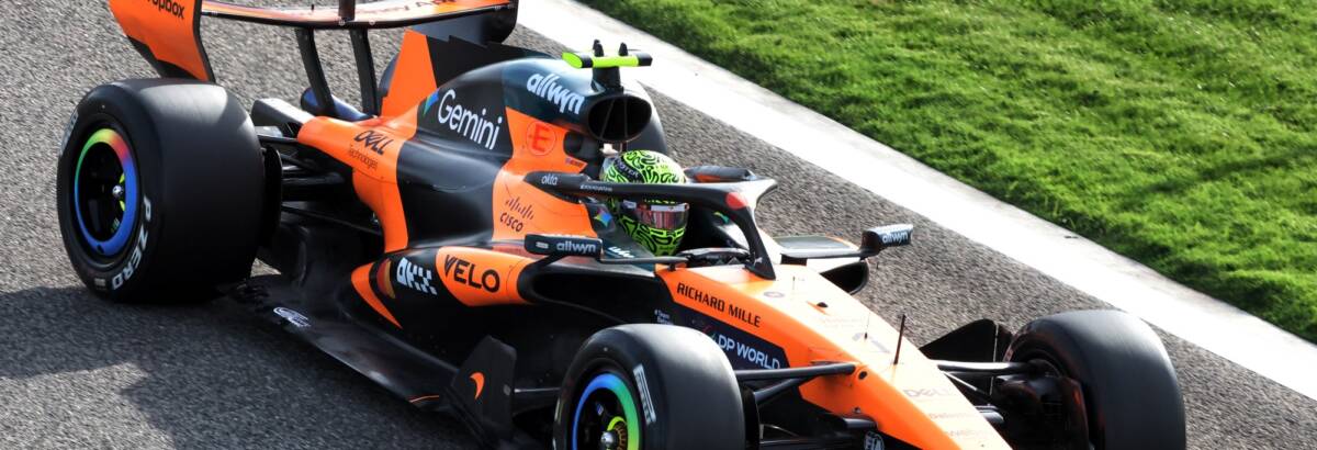 F1: Norris lidera número de voltas enquanto Mercedes e Red Bull enfrentam problemas