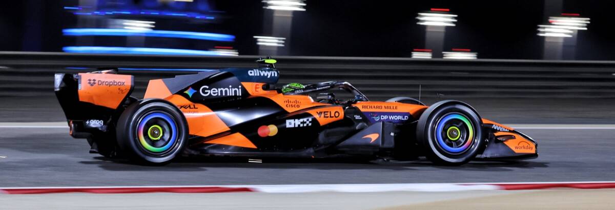 F1 hoje: Norris supera Verstappen no Dia 1 no Bahrein