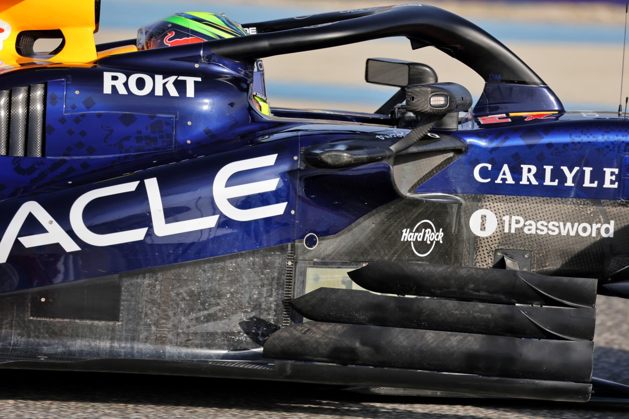 Isack Hadjar (FRA) Red Bull Racing RB22 - turning vane detail.