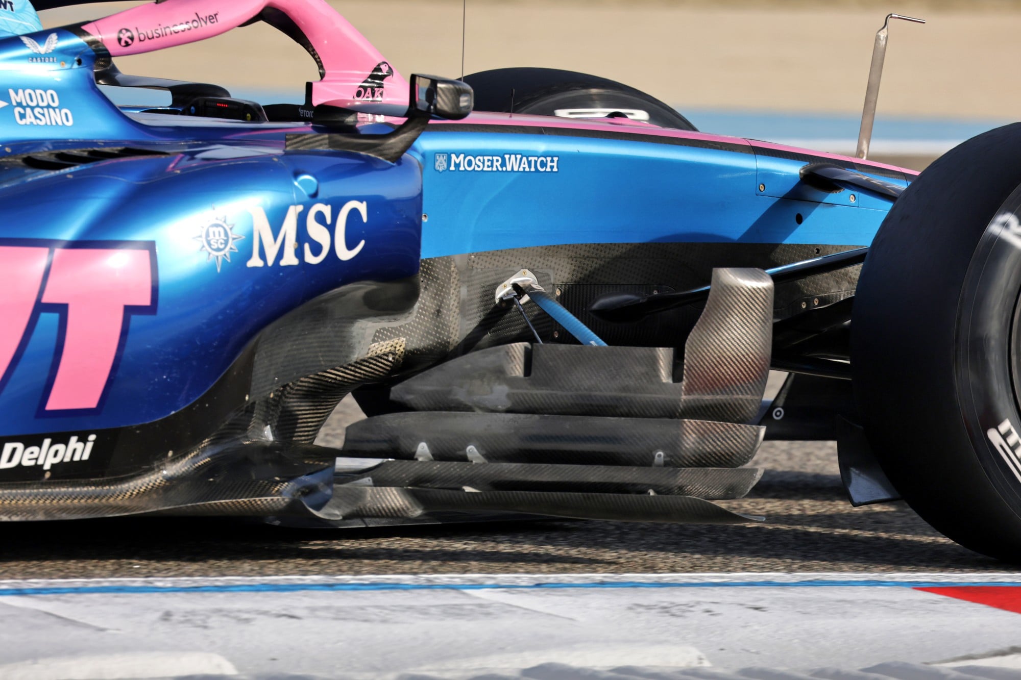 Pierre Gasly (FRA) Alpine F1 Team A526 - turning vane detail.