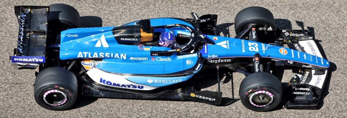 F1: Albon finaliza segundo dia de pré-temporada da Williams com 117 voltas