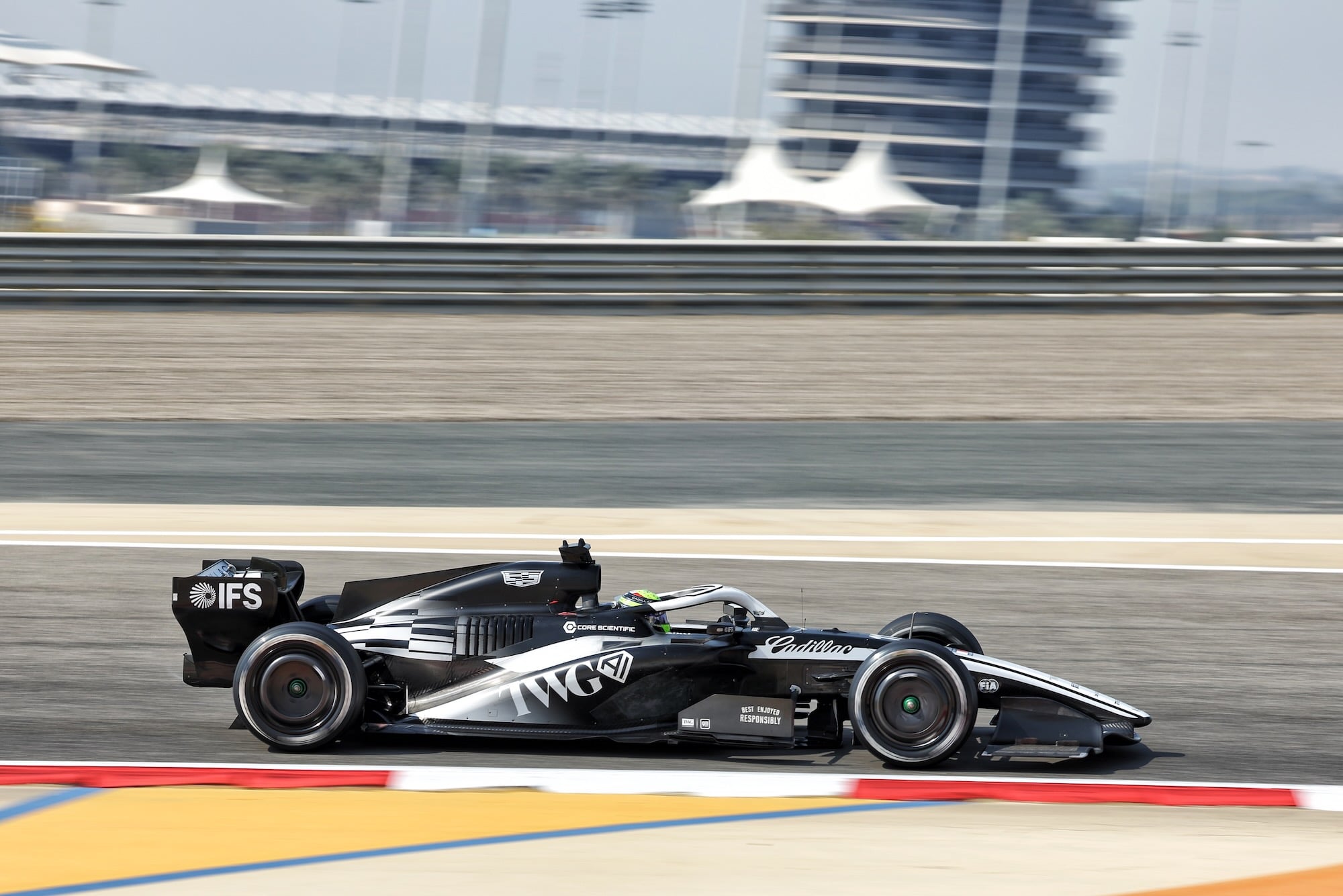 Sergio Perez (MEX) Cadillac Formula 1 Team CA01.