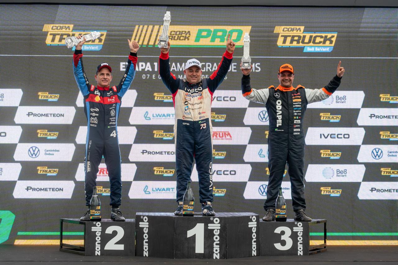 Copa Truck: “Tenho certeza que vamos lutar pelo título”, afirma Totti após vitória na estreia