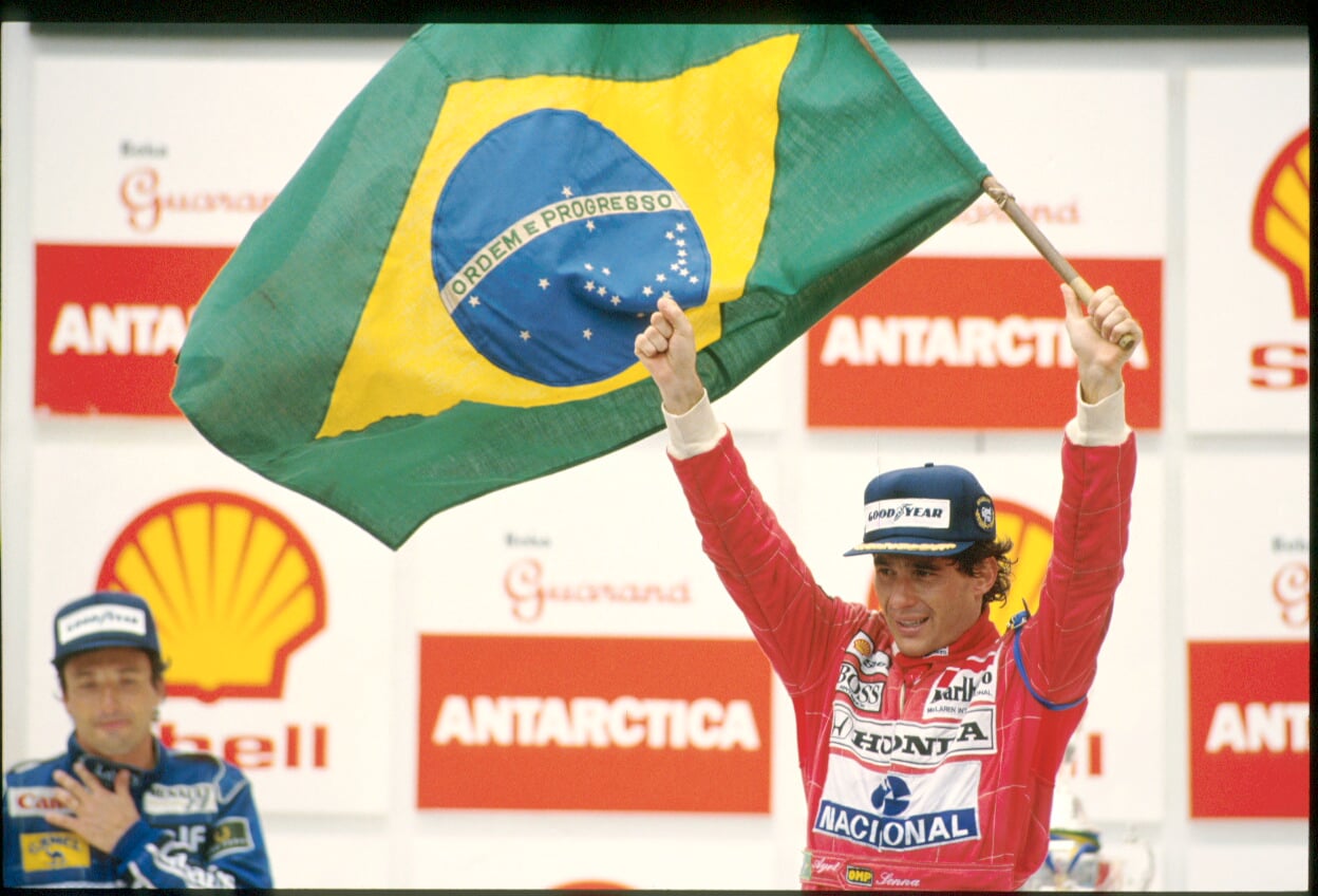 F1: primeira vitória de Ayrton Senna em Interlagos completa 35 anos