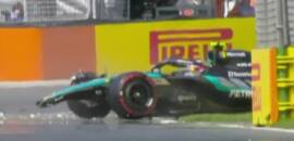 F1: Antonelli sofre forte acidente no final do TL3 do GP da Austrália