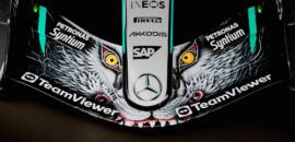 F1: Mercedes apresenta pintura com lobo para GP do Japão