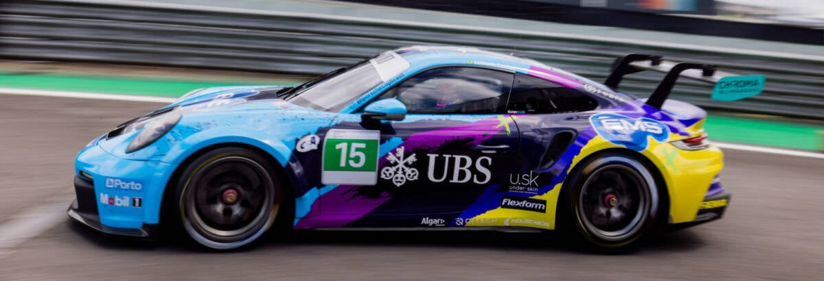 Leo Sanchez faz boa largada na Porsche Cup, mas acidente complica sua corrida