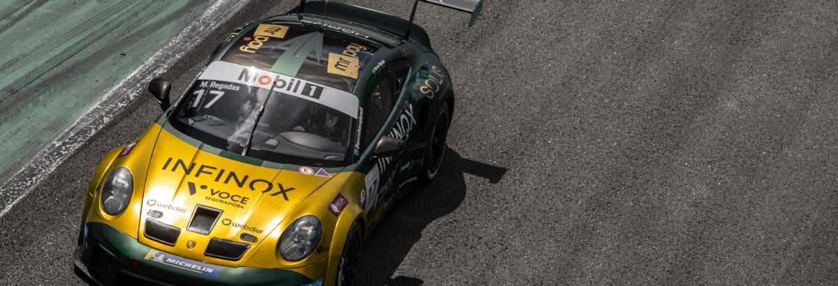 Consistente na elite da Porsche Cup, Regadas sai de Interlagos com duplo top10