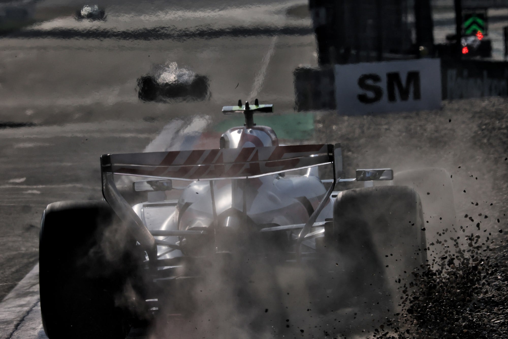 Oliver Bearman (GBR) Haas F1 Team VF-26 runs wide.