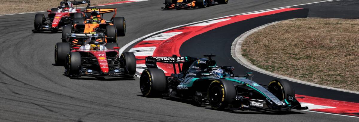 F1: Russell vence Sprint do GP da China com Ferrari no pódio