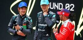 F1: Hamilton elogia upgrade no espaço dos pilotos antes do pódio em Xangai