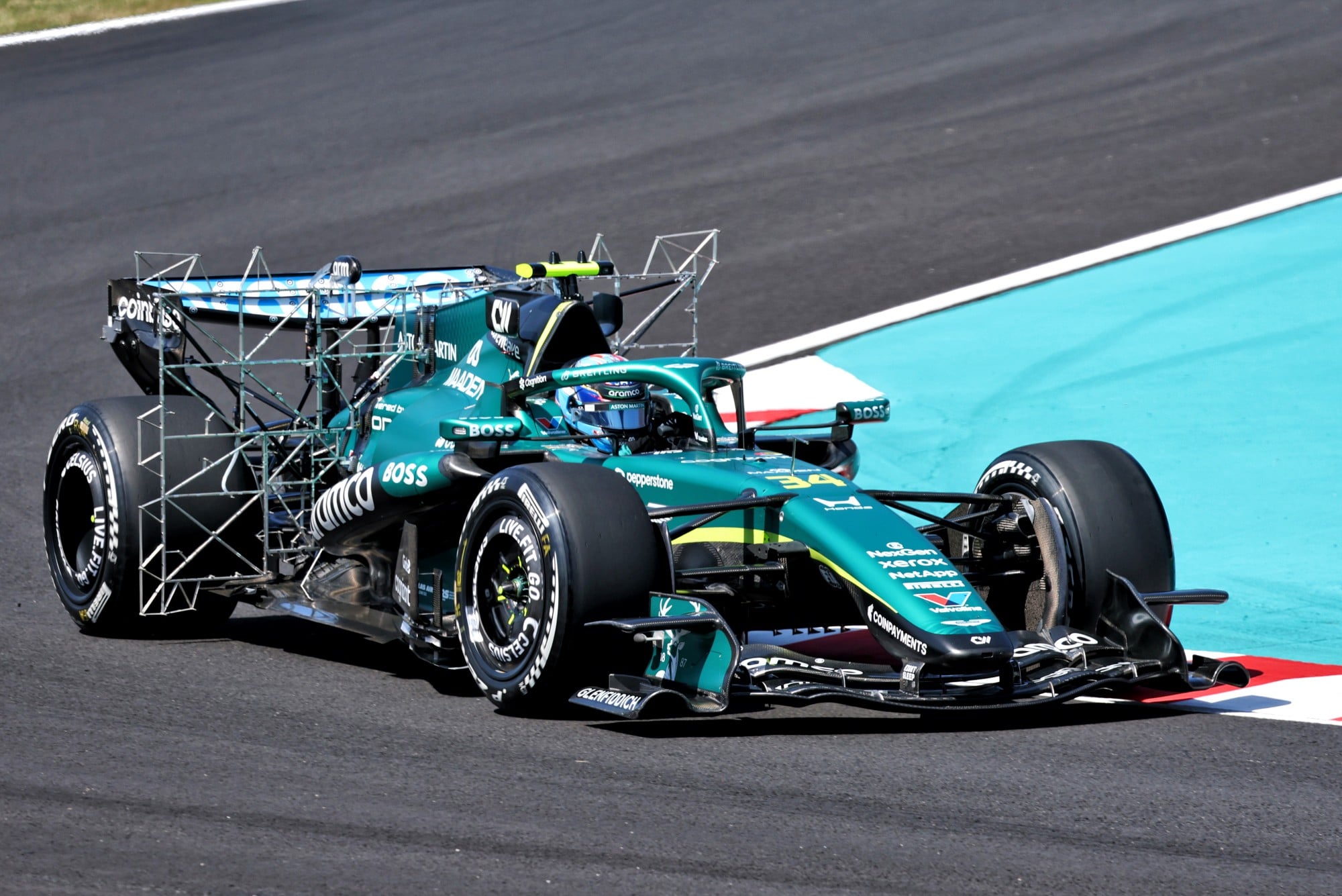 Jak Crawford (USA) Aston Martin F1 Team AMR26 Reserve Driver with sensor equipment.