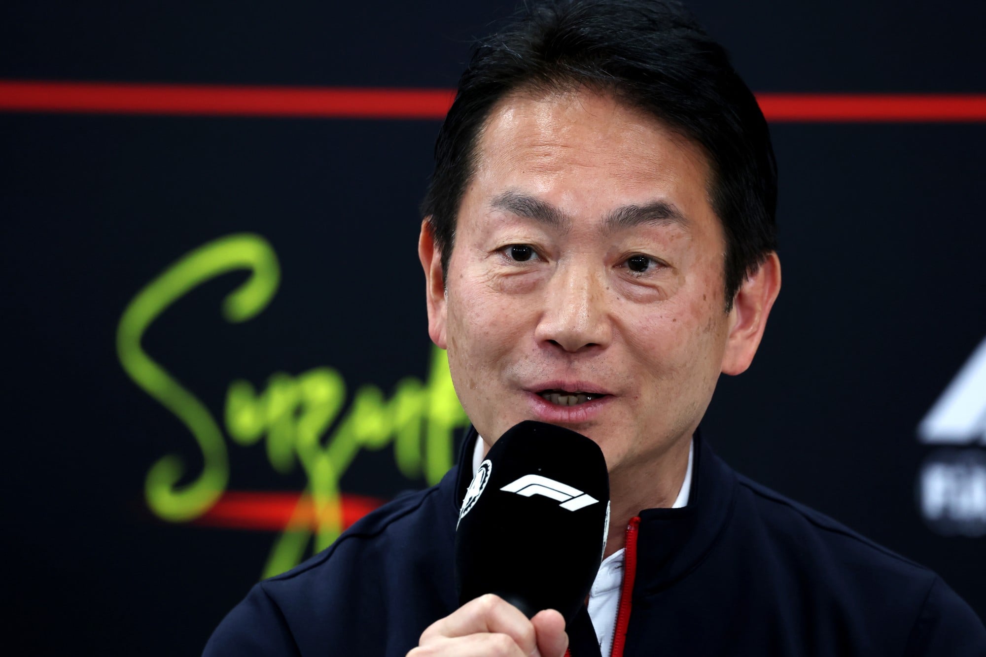 Koji Watanabe (JPN) Honda Racing Corporation - HRC - President in the FIA Press Conference.
