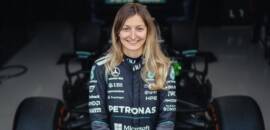 Doriane Pin fala em momento “especial e emocionante” ao guiar F1 pela primeira vez