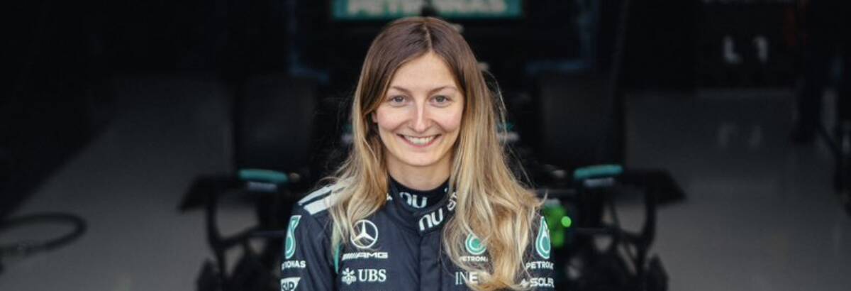 Doriane Pin fala em momento “especial e emocionante” ao guiar F1 pela primeira vez